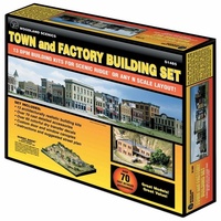 Woodland Scenics Town & Factory N Building Set *