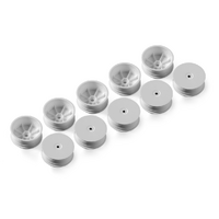 XRAY 2WD FRONT WHEEL AERODISK WITH 12MM HEX IFMAR - WHITE (10) - XY329900-M