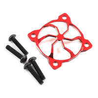 Yeah Racing 30x30mm "3D Whirlwind" Aluminum Fan Protector (Red)