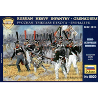 Zvezda 8020 1/72 Russian Heavy Infantry Grenadiers 1812-1814 Plastic Model Kit