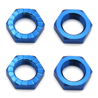 team associated FT Wheel Nuts, 17 mm, blue