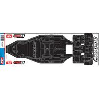 Team Associated 91870 RC10B6.2 FT Chassis Protective Sheet, printed