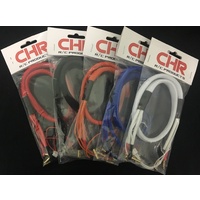 CHR Banana 4.0 to 4/5mm bullet charge leads 600mm black
