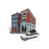 1:64 Ghostbusters Firehouse w/Ecto 1A