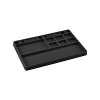 Jconcepts Rubber Parts Tray- gray