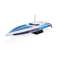Pro Boat Sonicwake DeepV Boat, RTR, Blue / White