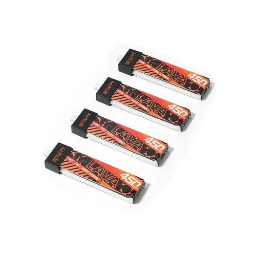 BetaFPV LAVA 3.8V 450mAh 75C 1S Soft Case Battery 4Pcs