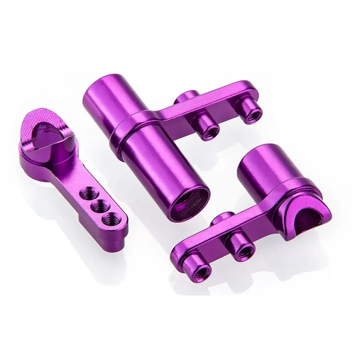 HSP Purple Aluminium Steering Servo Saver Set