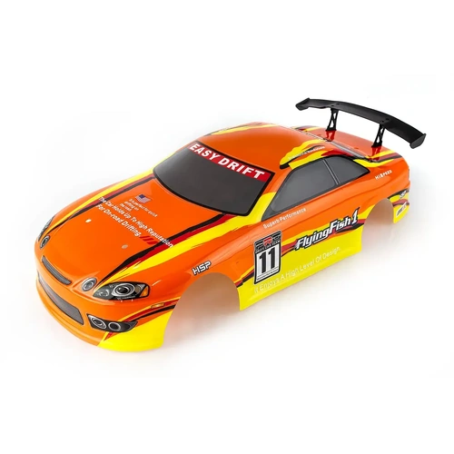 HSP 1/10 On Road Painted Orange Body Shell