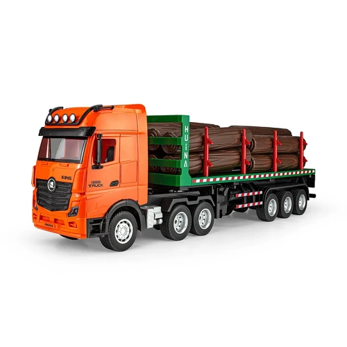 Huina 1313 RC Semi Truck Electric 4WD 1/18 Scale RTR - Orange/Green