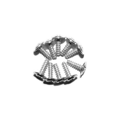 Xinlehong 2.6x7mm Coarse Thread Washer Head Screws 10Pcs