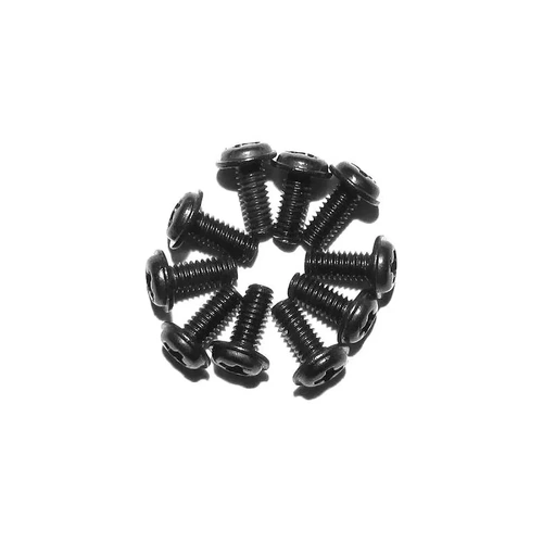 Xinlehong 2.5x5mm Fine Thread Button Head Screws 10Pcs