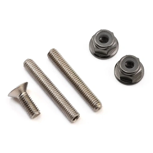 175RC "Ti-Look" Lower Arm Stud Kit (Grey)