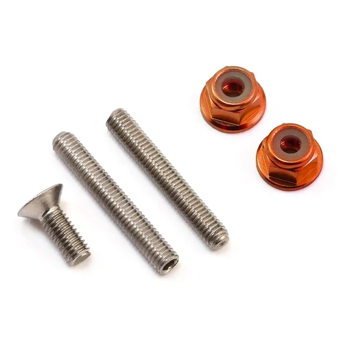 175RC "Ti-Look" Lower Arm Stud Kit (Orange)