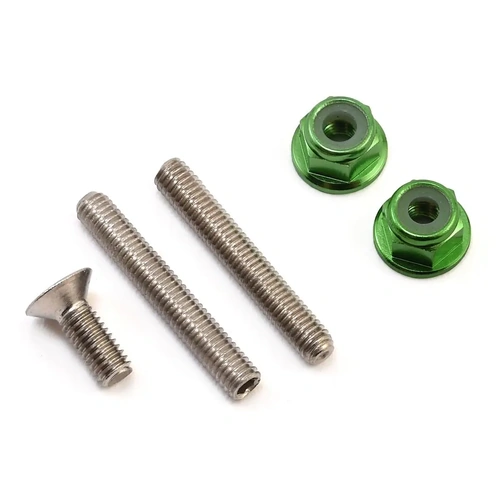 175RC "Ti-Look" Lower Arm Stud Kit (Green)