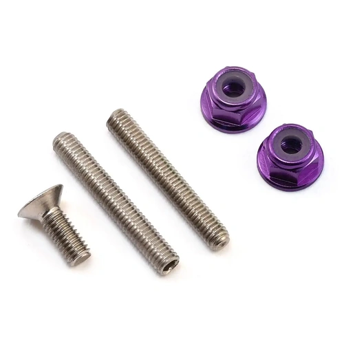 175RC "Ti-Look" Lower Arm Stud Kit (Purple)