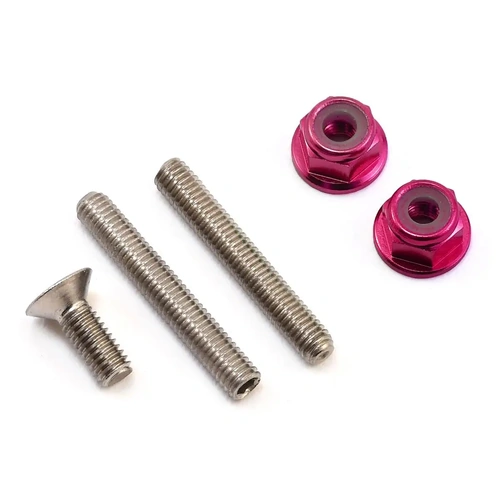 175RC "Ti-Look" Lower Arm Stud Kit (Pink)