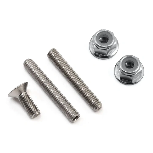 175RC "Ti-Look" Lower Arm Stud Kit (Silver)