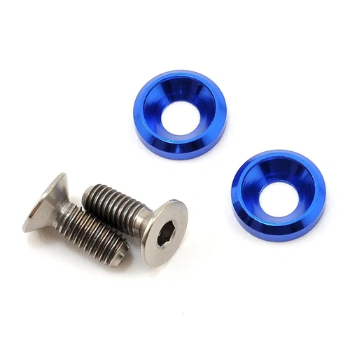 175RC 3x8mm Titanium Motor Screws (Blue)