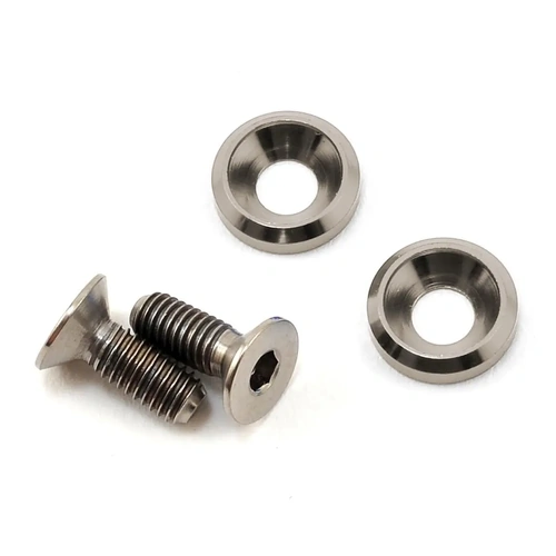175RC 3x8mm Titanium Motor Screws (Grey)