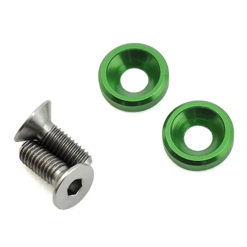 175RC 3x8mm Titanium Motor Screws (Green)
