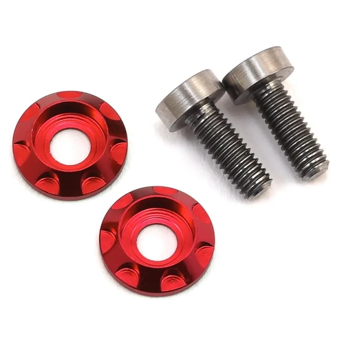 175RC 3x8mm Titanium "High Load" Motor Screws (Red)