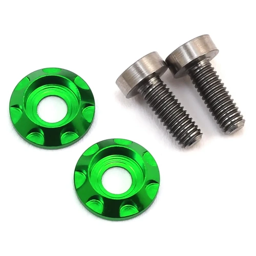 175RC 3x8mm Titanium "High Load" Motor Screws (Green)