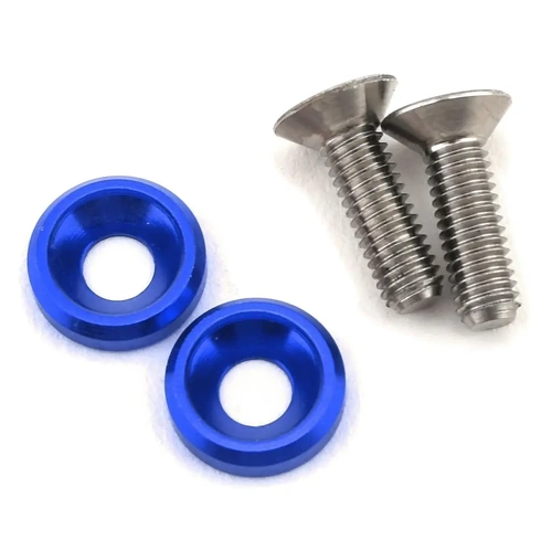175RC 3x10mm Titanium Motor Screws (Blue)