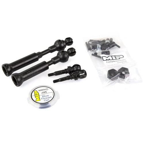 MIP Slash 4x4, Stampede 4x4 & Rally 4x4 & Rally X-Duty Splined Front CVD Steel Drive Shafts 2Pcs