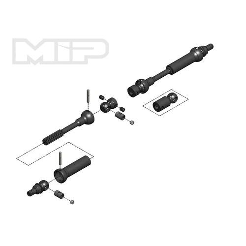 MIP 95-130mm X-Duty Centre Driveshaft Kit with 5mm Hubs