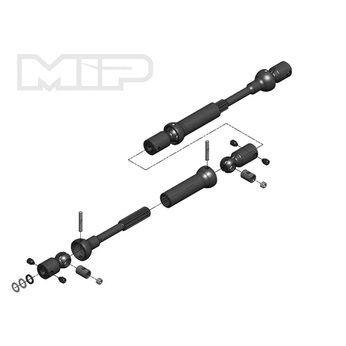 MIP Axial SMT10 120mm to 145mm X-Duty Center Drive Kit w/ 5mm Hubs