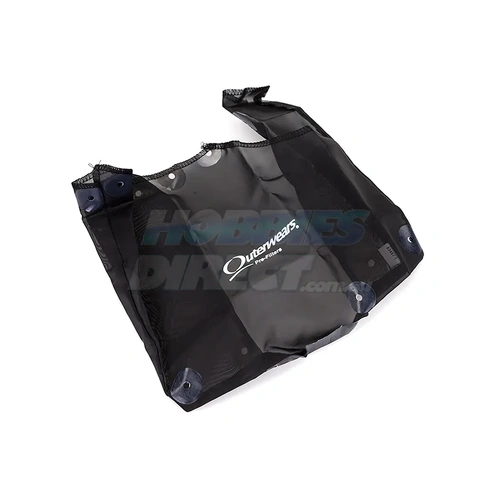 Outerwears Black HPI Baja 5T & 5SC Pre Filter Chassis Cover