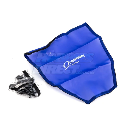 Outerwears Blue HPI Blitz Pre Filter Chassis Cover