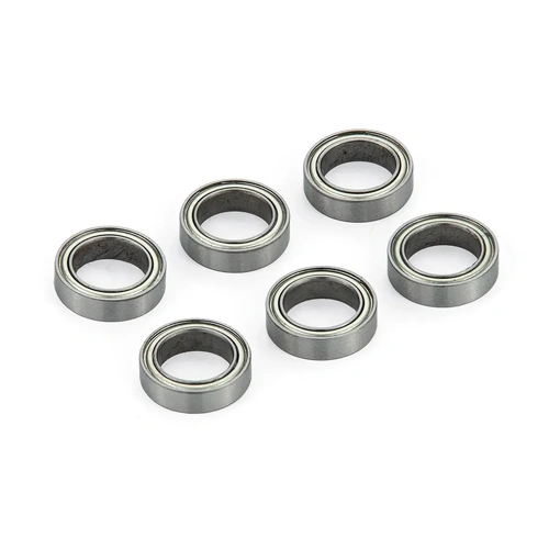 Atrek 10x15x4mm Metal Shielded Ball Bearings 6Pcs