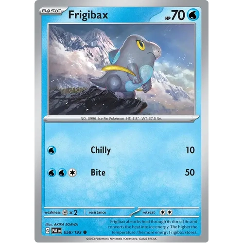58 - Frigibax, Paldea Evolved, Pokemon TCG