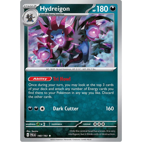 140 - Hydreigon, Paldea Evolved, Pokemon TCG