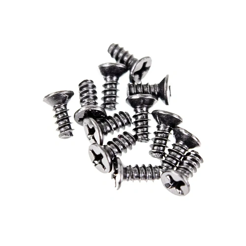 Xinlehong 2.6x6mm Coarse Thread Countersunk Head Screws 10Pcs