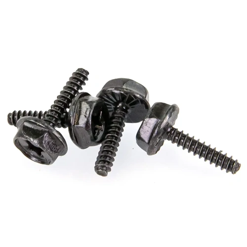 Xinlehong 2.6x12mm Coarse Thread Washer Head Screws 4Pcs