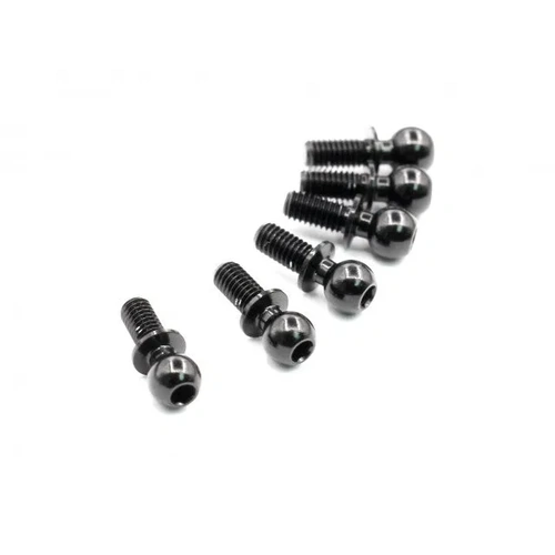 Aluminium 4.8x12mm Ballstud, Reinforced, 6 pcs