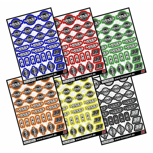 MR33 Sticker Sheet by 33Graphix DIN A5 - White
