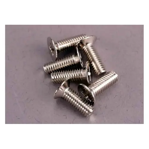 Traxxas 4x12mm Fine Thread Countersunk Head Screws 6Pcs 2548