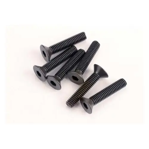 Traxxas 3x15mm Fine Thread Countersunk Head Screws 6Pcs 2553
