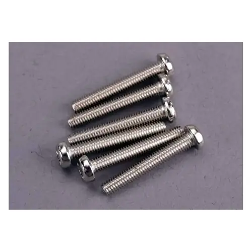 Traxxas 3x20mm Fine Thread Binder Head Screws 6Pcs 2566