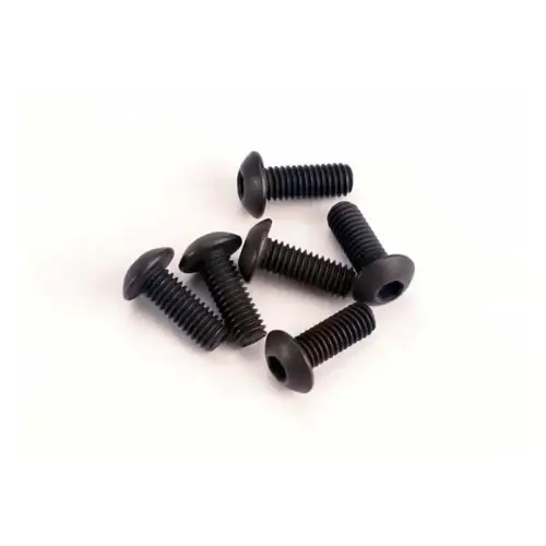 Traxxas 3x8mm Fine Thread Button Head Screws 6Pcs 2576