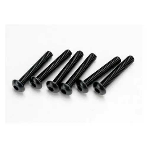Traxxas 3x18mm Fine Thread Button Head Screws 6Pcs 2583