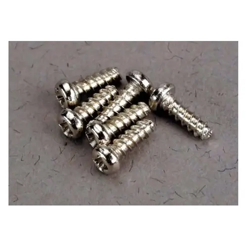 Traxxas 2x6mm Coarse Thread Binder Head Screws 6Pcs 2674