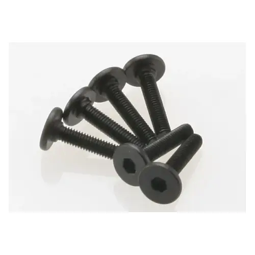 Traxxas 3x15mm Fine Thread Flat Head Screws 6Pcs 3646