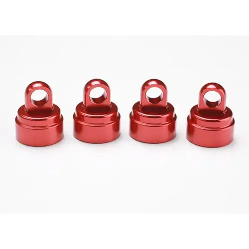 TRAXXAS ALUM SHOCK CAPS RED ANODIZED