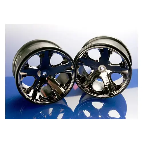 Traxxas 2.8" All-Star Black Chrome Rims 2Pcs 3772A