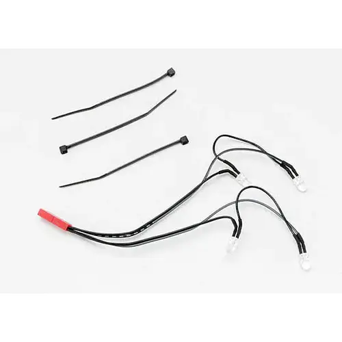 TRAXXAS LED LIGHTS FRONT HARNESS (4 CLEAR LIGHTS)